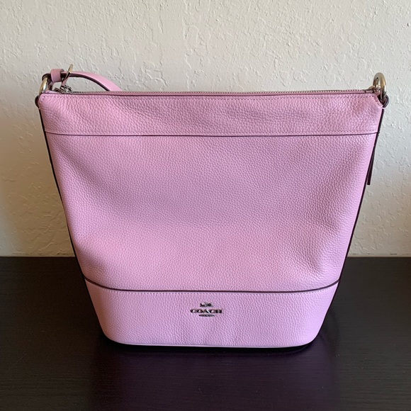 Coach Handbags - Coach Tulip Pink Pebbled Leather Paxton Duffle Bag